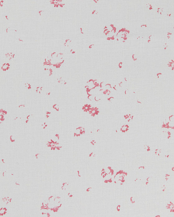 Ditzy Raspberry on White Linen