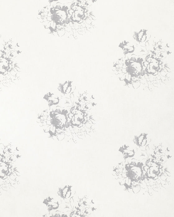 Hatley French Blue on White Wallpaper