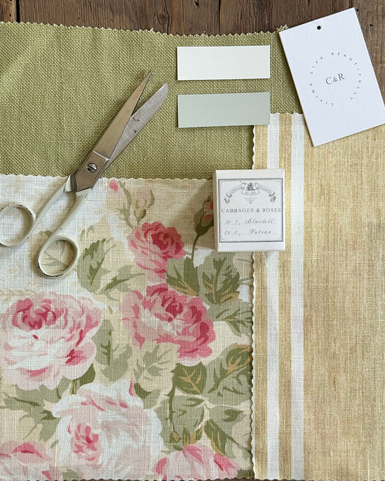 Plain Khaki Upholstery Linen