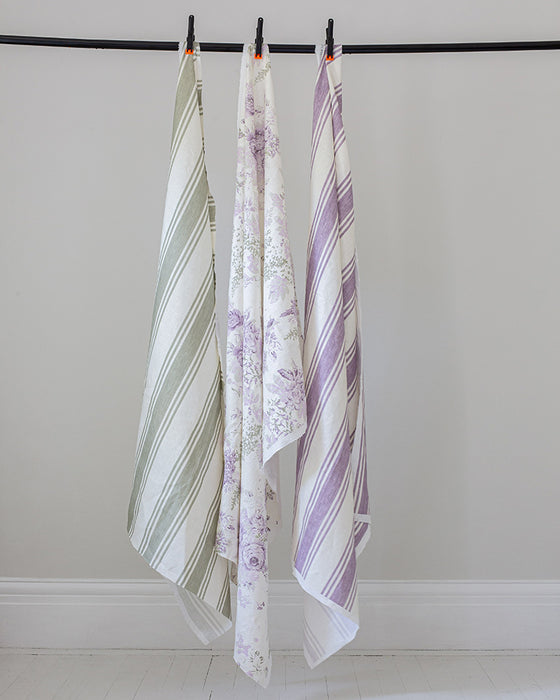Mary Lilac on White Linen