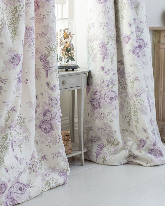 Mary Lilac on White Linen
