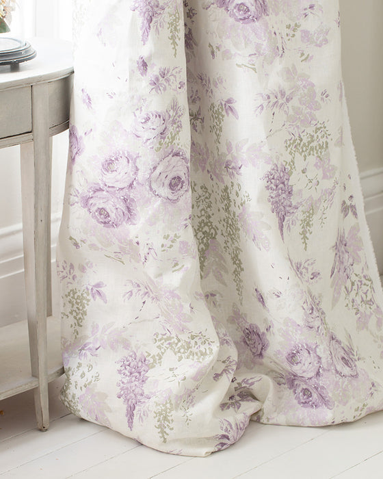 Mary Lilac on White Linen