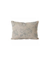 Decorative pillow with floral pattern on a white background