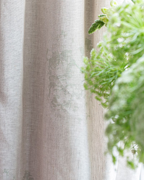 Hatley Aqua on Natural Linen