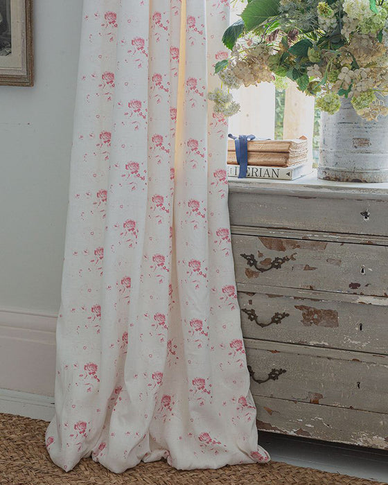 Podge Raspberry on White Linen