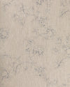 A fabric with a floral pattern in a subtle blue on natural linen color