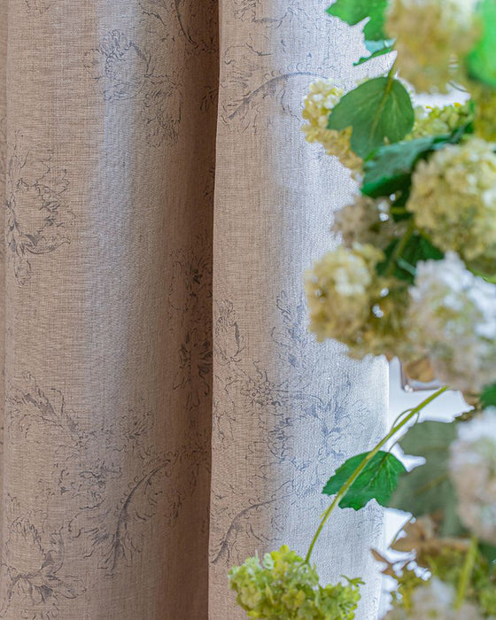 Meggernie French Blue on Natural Linen