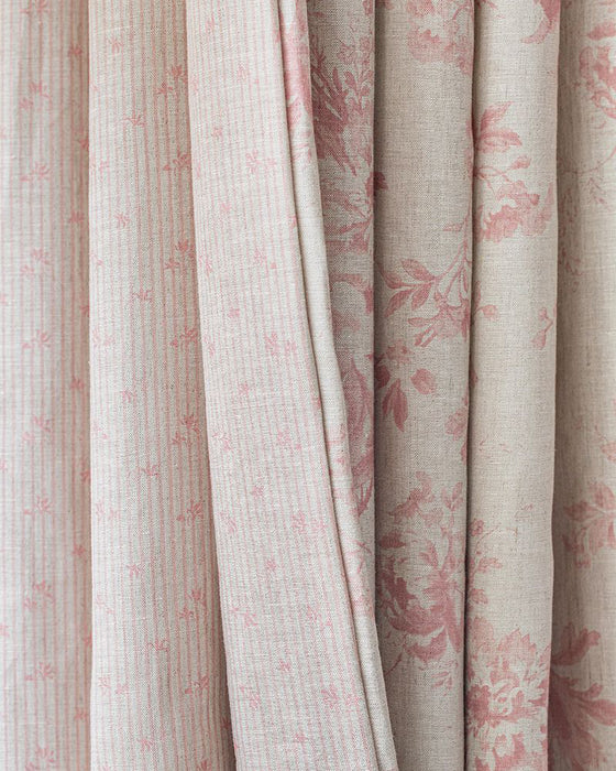 Metro Pink on Natural Linen