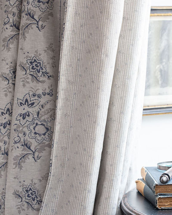 Metro French Blue on Natural Linen