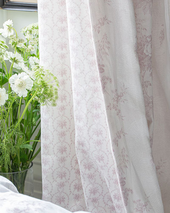 Charlotte Lilac on White Linen