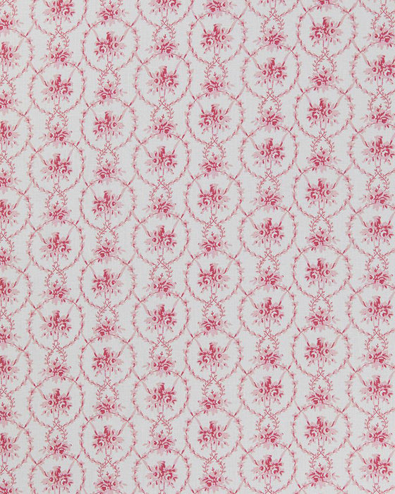 Julia Raspberry on White Linen
