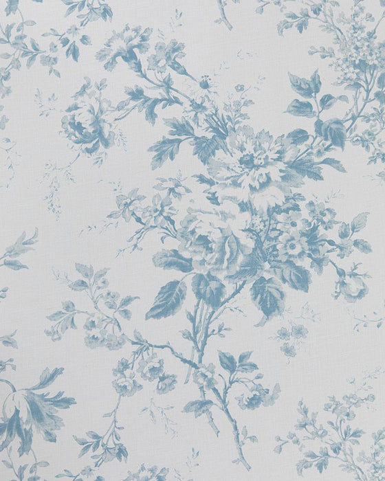 Alderney Blue on White Linen