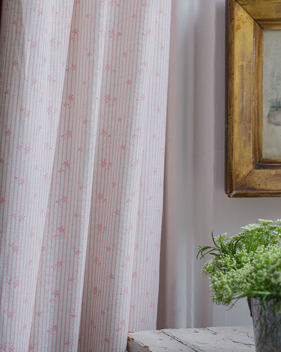 Metro Pink on White Linen