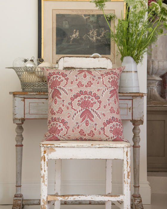 Martha Raspberry on White Linen