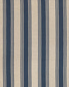 Fabric with blue and beige vertical stripes