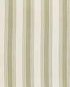 Striped fabric pattern with green and beige stripes on a white background